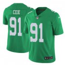 Men Philadelphia Eagles #91 Fletcher Cox color rush Limited jersey green