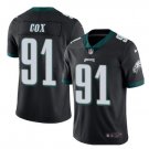 Men Philadelphia Eagles #91 Fletcher Cox color rush Limited jersey black