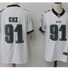 Men Philadelphia Eagles #91 Fletcher Cox color rush Limited jersey white