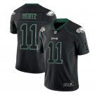 Men's Eagles #11 Carson Wentz black color rush limited lights out jersey