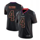 Men's Texans #4 Deshaun Watson black color rush limited lights out jersey
