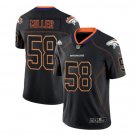 Men Denver Broncos 58 Von Miller black color rush limited lights out jersey