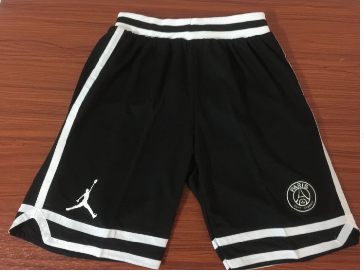 Men's New Paris Jordan Icon Swingman Basketball Shorts Black