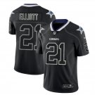Men's Cowboys #21 ezekiel elliott black Color rush limited lights out jersey