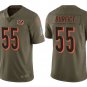Men Cincinnati Bengals #55 Vontaze Burfict salute to service jersey olive