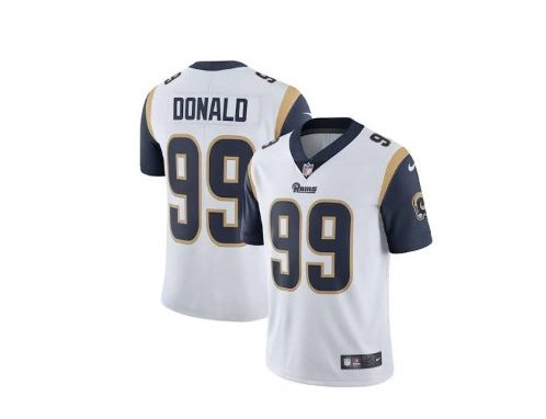 Men's Angels Rams #99 Aaron Donald color rush limited jersey white