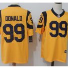 Men's Angels Rams #99 Aaron Donald color rush limited jersey yellow