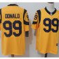 Men's Angels Rams #99 Aaron Donald color rush limited jersey yellow