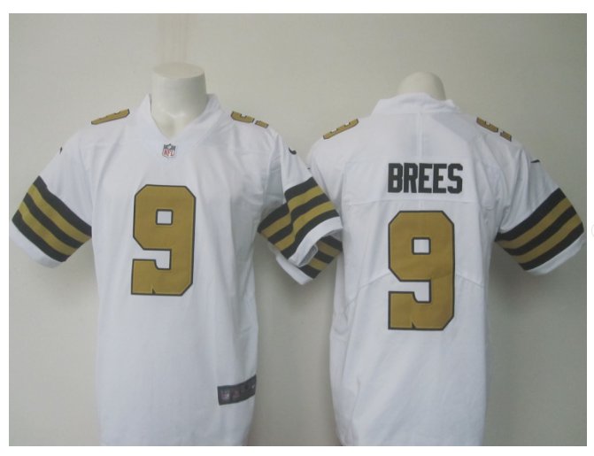 Men's New Orleans Saints #9 Drew Brees color rush limited jersey white
