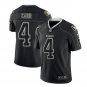 Men's Raiders #4 Derek Carr black color rush Limited lights out jersey