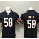 Men's Chicago bears #58 Roquan Smith color rush Limited jersey navy blue