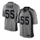 Men's Broncos #55 Bradley Chubb gridiron gray Limited jersey