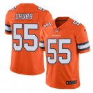 Men's Broncos #55 Bradley Chubb color rush Limited jersey orange
