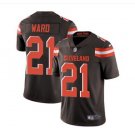 Men's Cleveland Browns 21 Denzel Ward color rush Limited jersey brown