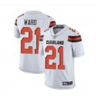 Men's Cleveland Browns 21 Denzel Ward color rush Limited jersey white