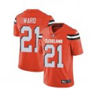 Men's Cleveland Browns 21 Denzel Ward color rush Limited jersey orange