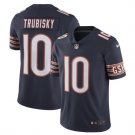 Men's Chicago bears #10 Mitchell Trubisky color rush Limited jersey navy