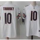 Men's Chicago bears #10 Mitchell Trubisky color rush Limited jersey white