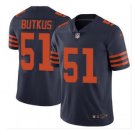 Men's Chicago bears #51 Dick Butkus color rush Limited jersey navy blue
