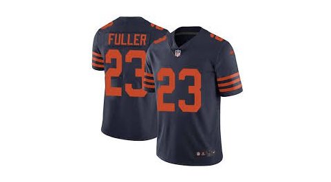 Men's Chicago bears #23 Kyle Fuller color rush Limited jersey navy blue
