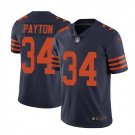 Men's Chicago bears #34 Walter Payton color rush Limited jersey navy