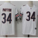 Men's Chicago bears #34 Walter Payton color rush Limited jersey white