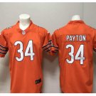 Men's Chicago bears #34 Walter Payton color rush Limited jersey orange
