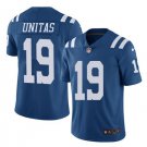 Men's Indianapolis Colts #19 Johnny Unitas color rush Limited jersey blue