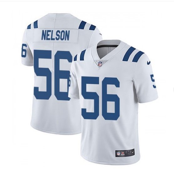 Men's Indianapolis Colts #56 Quenton Nelson color rush Limited jersey white