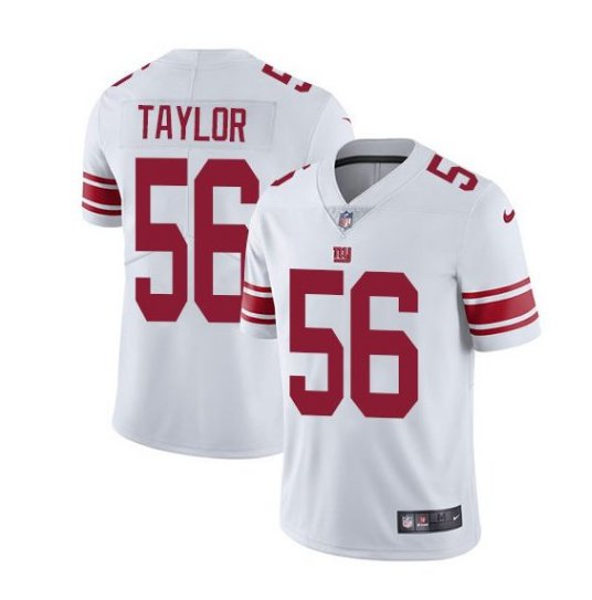 Men's NY Giants #56 Lawrence Taylor color rush Limited jersey white red
