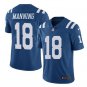 Men's Indianapolis Colts #18 Peyton Manning color rush Limited jersey blue