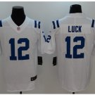 Men's Colts #12 Andrew Luck color rush Limited jersey white