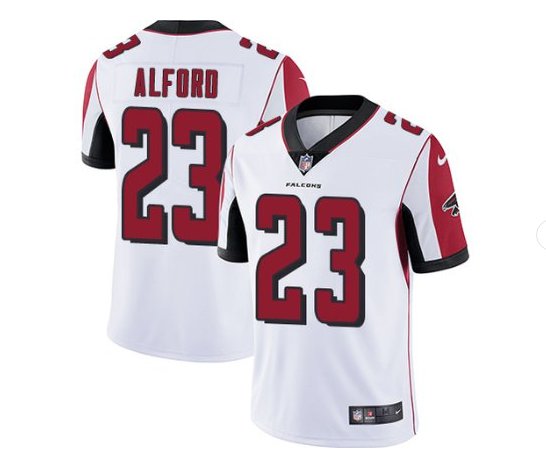 Men's Atlanta Falcons #23 Robert Alford color rush Limited jersey white