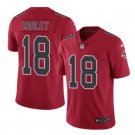 Men's Atlanta Falcons #18 Calvin Ridley color rush Limited jersey red