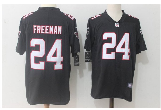 Men's Atlanta Falcons #24 Devonta Freeman color rush Limited jersey black