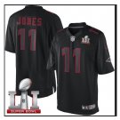 Men's Atlanta Falcons #11 Julio Jones super bowl jersey black