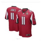Men's Atlanta Falcons #11 Julio Jones super bowl jersey red