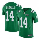 Men's New York Jets #14 Sam Darnold color rush Limited jersey green