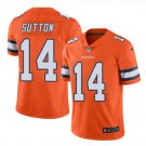 Men's Broncos #14 Courtland Sutton Color Rush Jersey Orange
