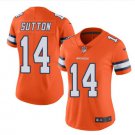 Women's Broncos #14 Courtland Sutton Color Rush Jersey Orange