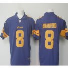 Men's Sam Bradford vikings #8 Color Rush Limited Jersey purple