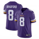 Men's Sam Bradford vikings #8 Color Rush Limited Jersey purple