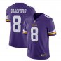 Men's Sam Bradford vikings #8 Color Rush Limited Jersey purple