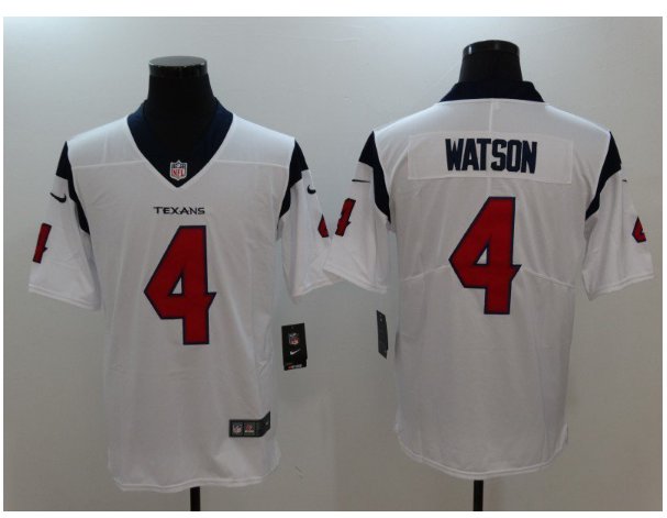 Men's Houtston Texans 4 Deshaun Watson Color Rush Limited Jersey white