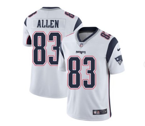 Men's Patriots 83 Dwayne Allen Color Rush Limited Jersey white