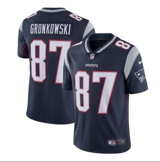 Men's Patriots 87 Rob Gronkowski Color Rush Limited Jersey navy blue