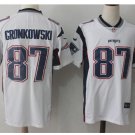Men's Patriots 87 Rob Gronkowski Color Rush Limited Jersey white