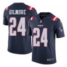 Men's Patriots 24 Stephon Gilmore Color Rush Limited Jersey navy blue