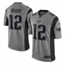 Men's New England Patriots 12 Tom Brady gridiron gray Limited Jersey