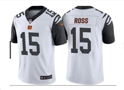 Men Cincinnati Bengals #15 John Ross Color Rush Limited Jersey white